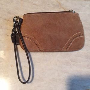 Bag 6 inches by 4 inches suede mini bag